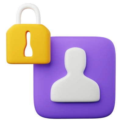 Personal Data Security 3D Icon