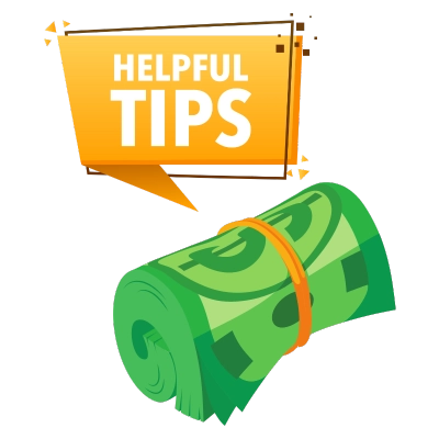 Wad and Helpful Tips Speech Bubble - Bankroll Management Tips