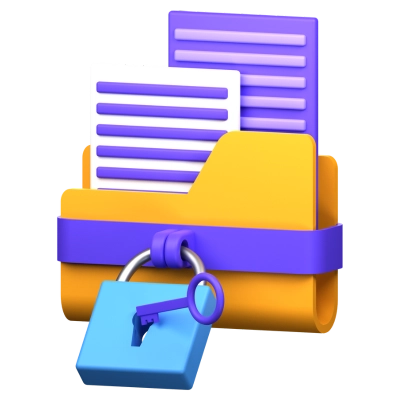 Personal Data Protection 3D Icon