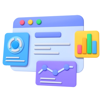 Reporting and Analytics 3D Icon