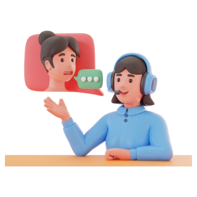 Customer Support 3D Illustration